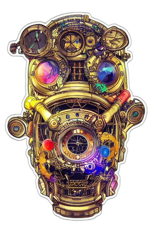 jewelry, robot, staff, crown transparent PNG cut-out