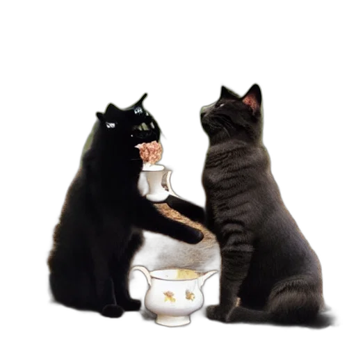food, 3d render, photorealistic, concept art, golden, retriever, black, kitty transparent PNG cut-out