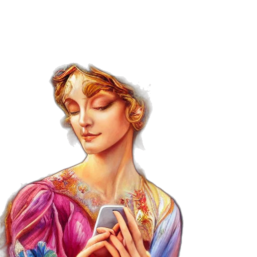 dress, jewelry, crown, face transparent PNG cut-out