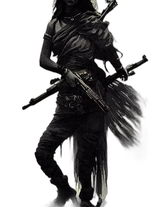 weapon, staff, sword, concept art, fantasy art, comic book art, cyberpunk, dark transparent PNG cut-out