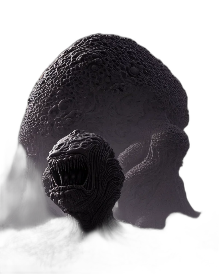 hair, mask, face, creature transparent PNG cut-out