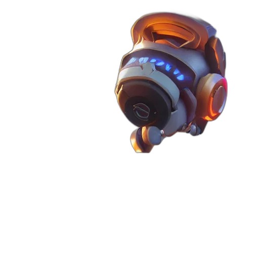 weapon, mask, robot, face, concept art, 3d render, cyberpunk, pixel art transparent PNG cut-out