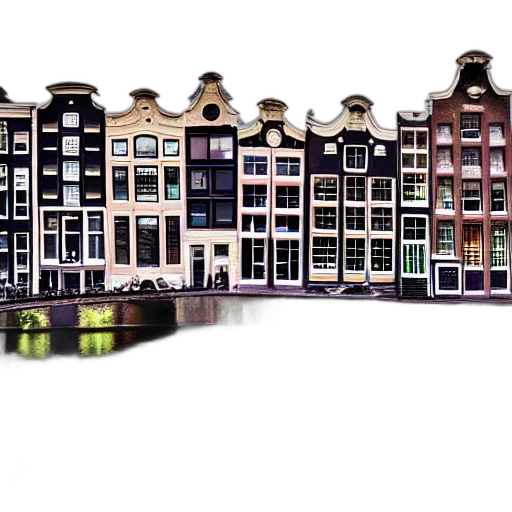 building, 3d render, photorealistic, concept art, pixel art, city street, colorful, dark transparent PNG cut-out