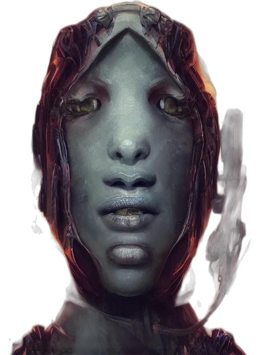 mask, face, creature, robot transparent PNG cut-out