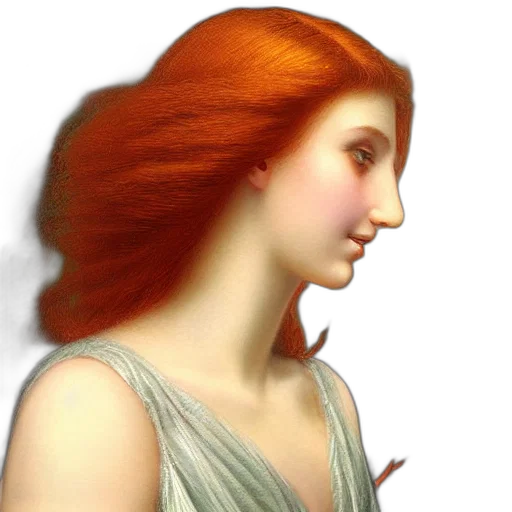 hair, dress, face, jewelry transparent PNG cut-out