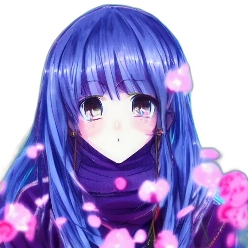 flower, face, dress, robot transparent PNG cut-out