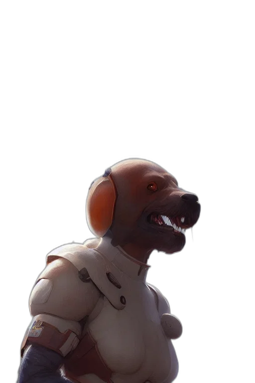 robot, creature, mask, staff transparent PNG cut-out