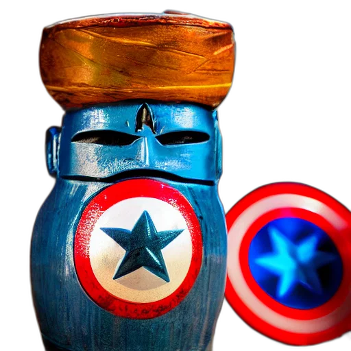 bottle, mask, weapon, 3d render, concept art, comic book art, closeup, photorealistic transparent PNG cut-out