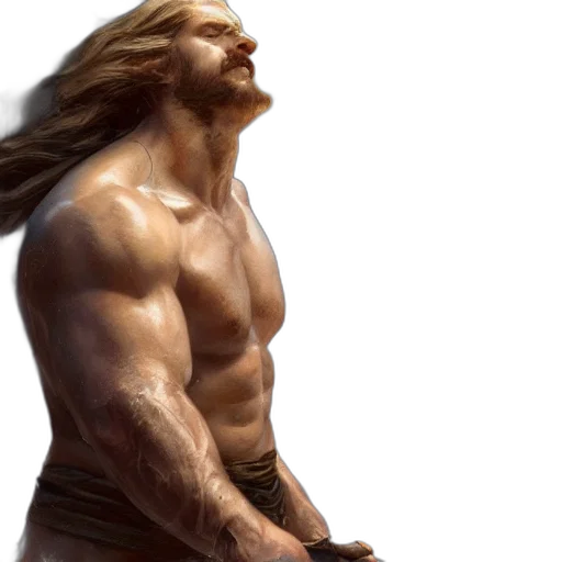 hair, sword, weapon, concept art, photorealistic, 3d render, fantasy art, epic transparent PNG cut-out