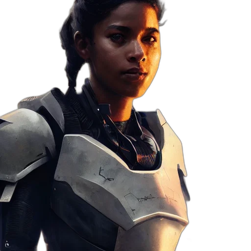 robot, face, concept art, comic book art transparent PNG cut-out