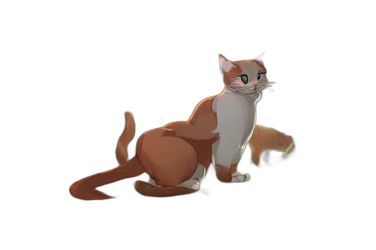 animal, creature, staff, 3d render transparent PNG cut-out