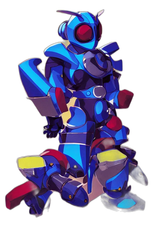 robot, weapon, sword, staff transparent PNG cut-out