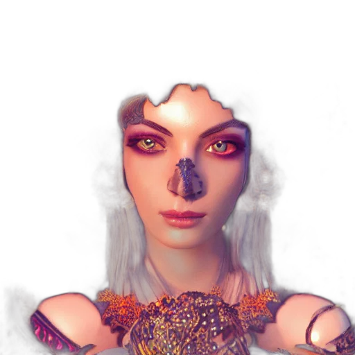 mask, face, creature, robot, fantasy art, 3d render, concept art, photorealistic transparent PNG cut-out