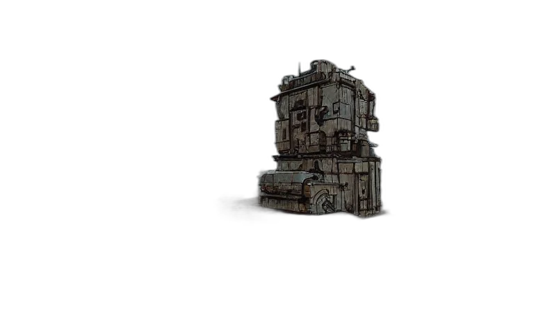 robot, building, furniture, weapon transparent PNG cut-out