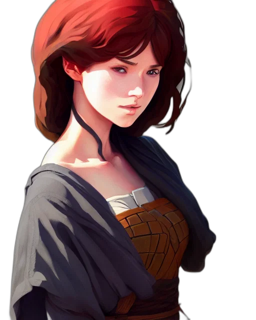 face, hat, dress, crown, fantasy art, concept art, photorealistic, pixel art transparent PNG cut-out