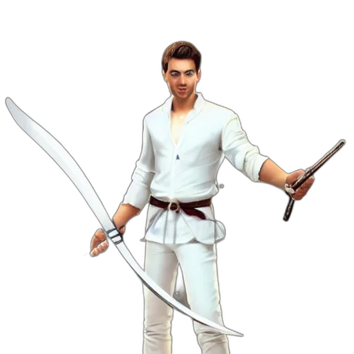 sword, staff, weapon, jacket transparent PNG cut-out