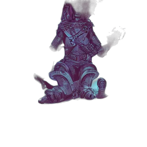 robot, dragon, sword, weapon, fantasy art, concept art, pixel art, comic book art transparent PNG cut-out