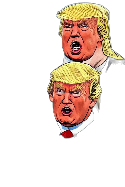 mask, face, hat, concept art, cartoon, comic book art, photorealistic, donald transparent PNG cut-out