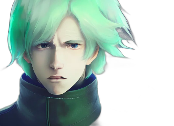 face, fantasy art, anime, concept art transparent PNG cut-out