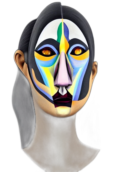mask, face, jewelry, photorealistic transparent PNG cut-out