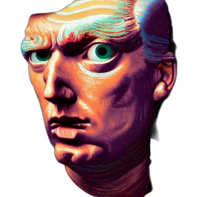 mask, face, robot, creature, vaporwave, 3d render, photorealistic, concept art transparent PNG cut-out
