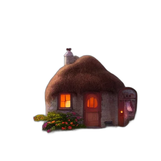building, hat, bottle, food, 3d render, concept art, fantasy art, pixel art transparent PNG cut-out