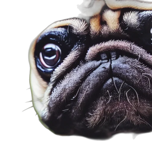 face, animal, creature, photorealistic transparent PNG cut-out