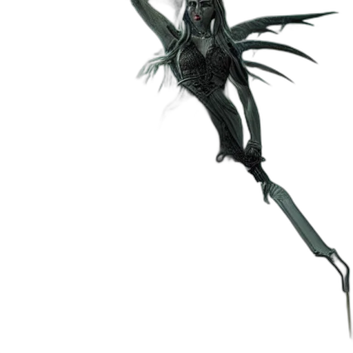 staff, creature, dragon, weapon, concept art, fantasy art, comic book art, 3d render transparent PNG cut-out