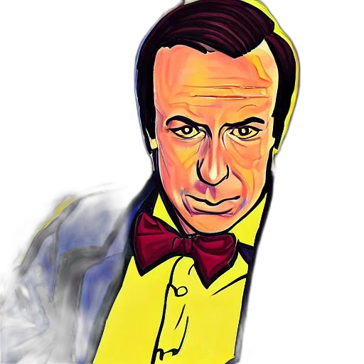 face, staff, cartoon, photorealistic, comic book art, watercolor, portrait, saul transparent PNG cut-out