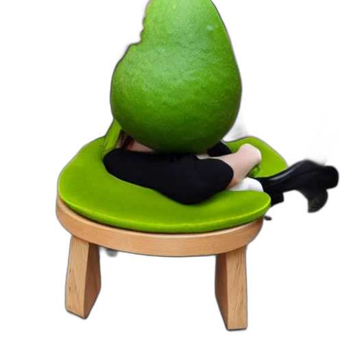 furniture, staff, hat, tree, 3d render, concept art, photorealistic, green transparent PNG cut-out