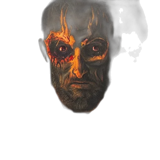 mask, face, creature, robot, concept art, fantasy art, photorealistic, watercolor transparent PNG cut-out