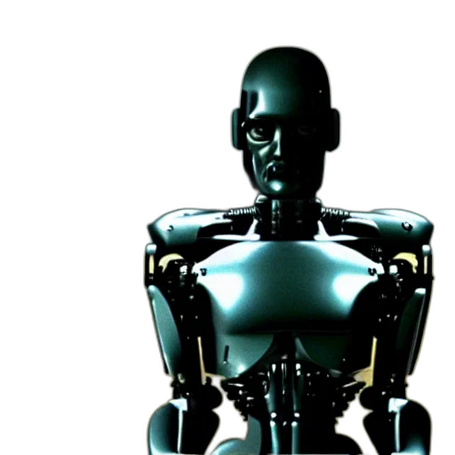 robot, 3d render, cyberpunk, concept art transparent PNG cut-out