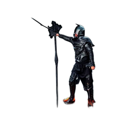 weapon, staff, sword, robot transparent PNG cut-out