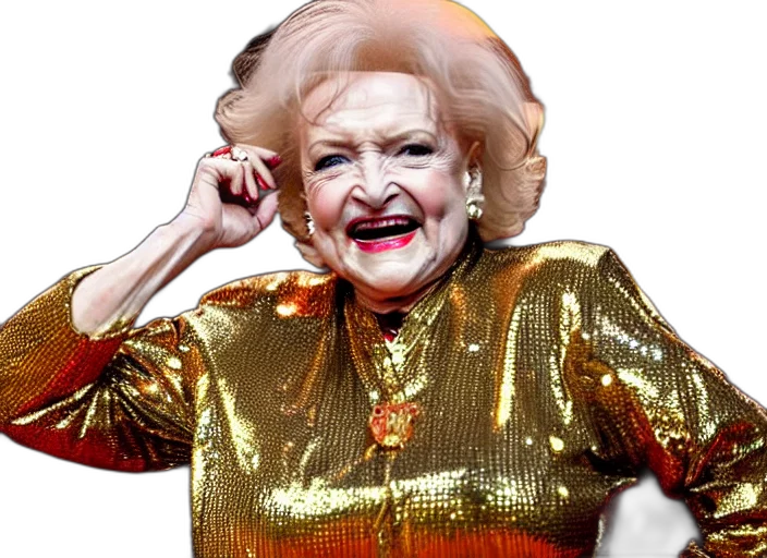 golden, publicity, photo, still, betty, white, gangsta, rapper transparent PNG cut-out