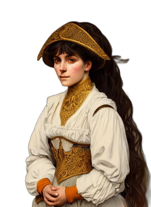 hat, face, staff, dress, oil painting, photorealistic, fantasy art, pixel art transparent PNG cut-out