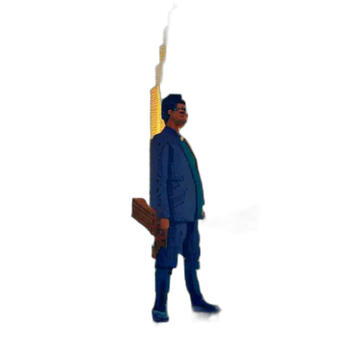 staff, umbrella, jacket, sword transparent PNG cut-out