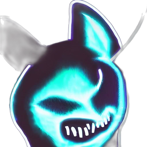 mask, staff, creature, face, vaporwave, 3d render, concept art, pixel art transparent PNG cut-out
