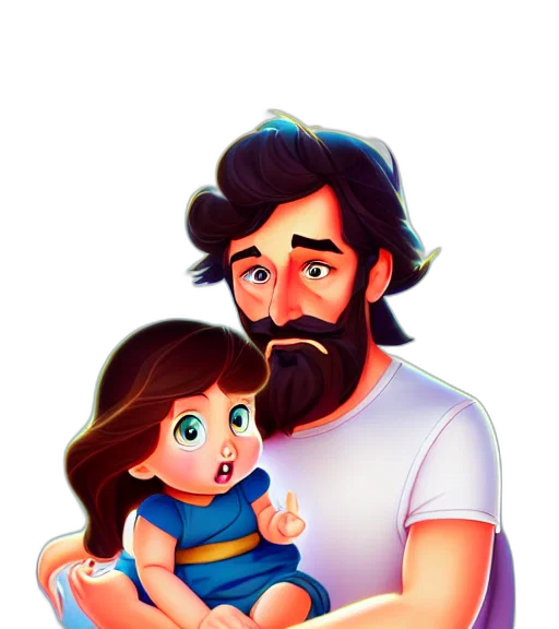 hair, cartoon, pixel art, photorealistic transparent PNG cut-out