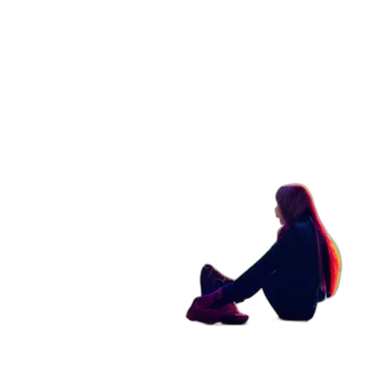 hair, shoes, jacket, robot, pixel art, vaporwave, 3d render, concept art transparent PNG cut-out