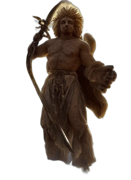 staff, sword, creature, dragon, 3d render, fantasy art, concept art, photorealistic transparent PNG cut-out