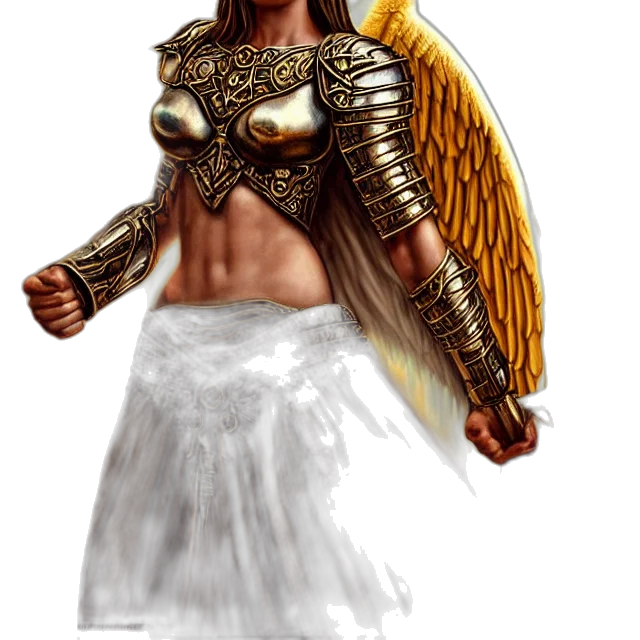 sword, fantasy art, concept art, pixel art, comic book art, golden, beautiful, angelic transparent PNG cut-out
