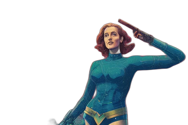 comic book art, concept art, fantasy art, watercolor transparent PNG cut-out