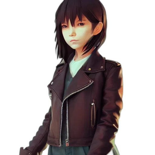 jacket, face, robot, staff transparent PNG cut-out
