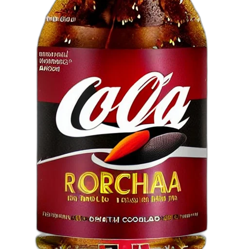 bottle, food, robot, photorealistic, 3d render, cola, brand, made transparent PNG cut-out