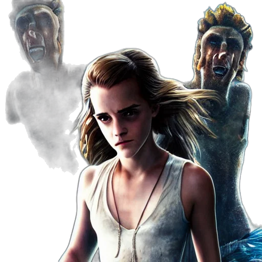face, concept art, fantasy art, comic book art transparent PNG cut-out