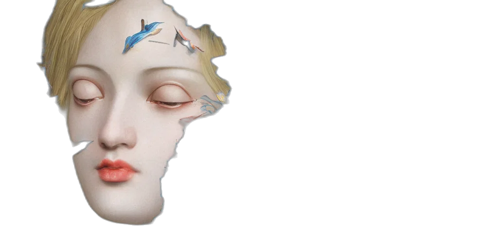 mask, face, crown, photorealistic, 3d render, oil painting, concept art, breathtaking transparent PNG cut-out