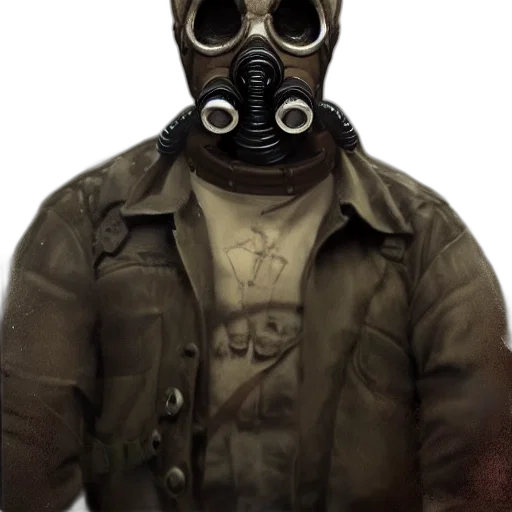 mask, jacket, face, creature transparent PNG cut-out