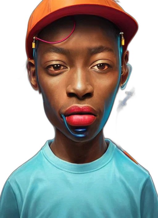 face, hat, robot, mask, photorealistic, concept art, cartoon, fantasy art transparent PNG cut-out