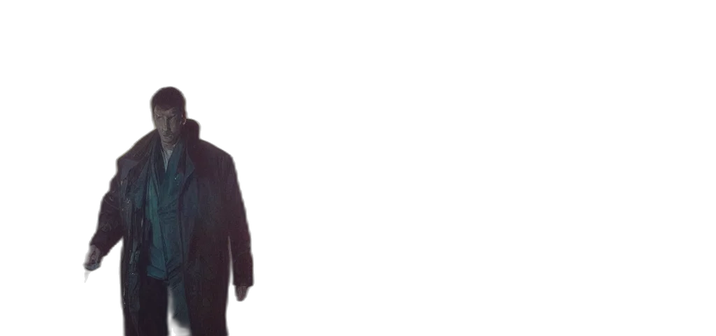 jacket, staff, mask, umbrella transparent PNG cut-out