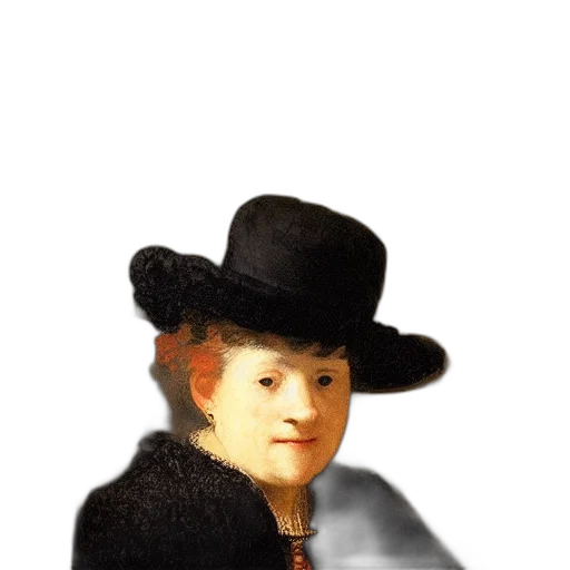 hat, face, staff, mask, photorealistic, oil painting, 3d render, concept art transparent PNG cut-out